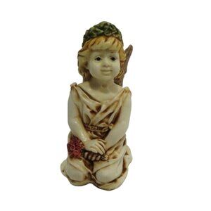 HARMONY KINGDOM Angel Fleur-de-lis 2.5" Boxed 1996 ANFL Vintage